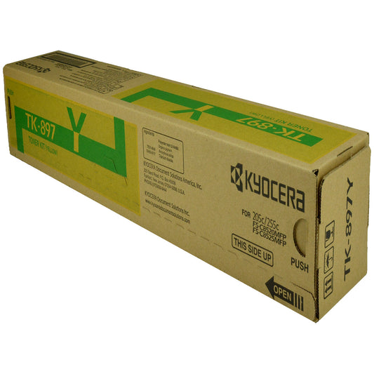 Copystar TK-897Y (1T02K0AUS0) Toner Cartridge, Yellow 6K Yield