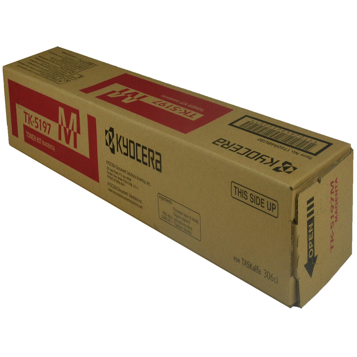 Kyocera Mita TK-5197M (1T02R4BUS0) Toner Cartridge, Magenta 7K Yield