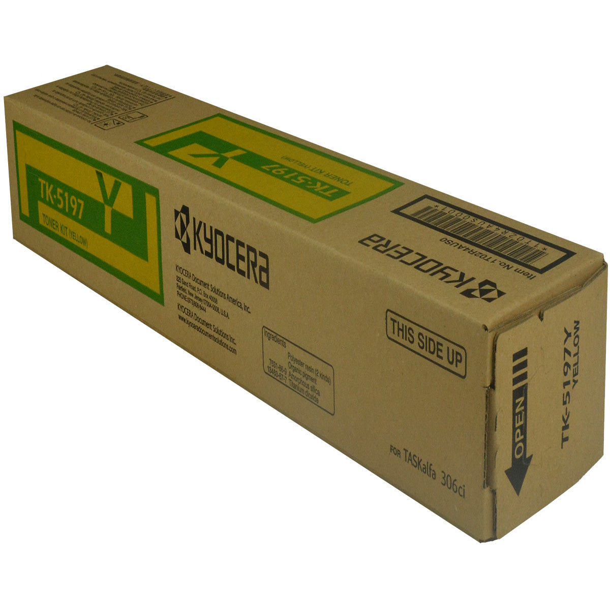 Kyocera Mita TK-5197Y (1T02R4AUS0) Toner Cartridge, Yellow 7K Yield