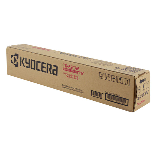 Kyocera Mita TK-5207M (1T02R5BUS0) Toner Cartridge, Magenta 12K Yield