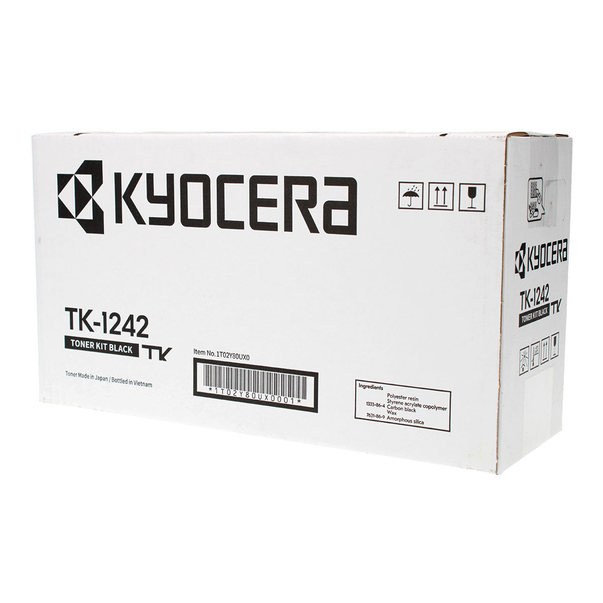 Kyocera Mita TK-1242 (1T02Y80UX0) Toner Cartridge, Black 1.5K Yield