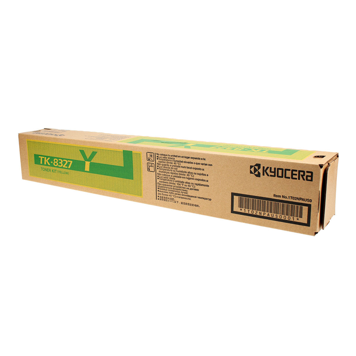 Kyocera Mita TK-8327Y (1T02NPAUS0) Toner Cartridge, Yellow 12K Yield