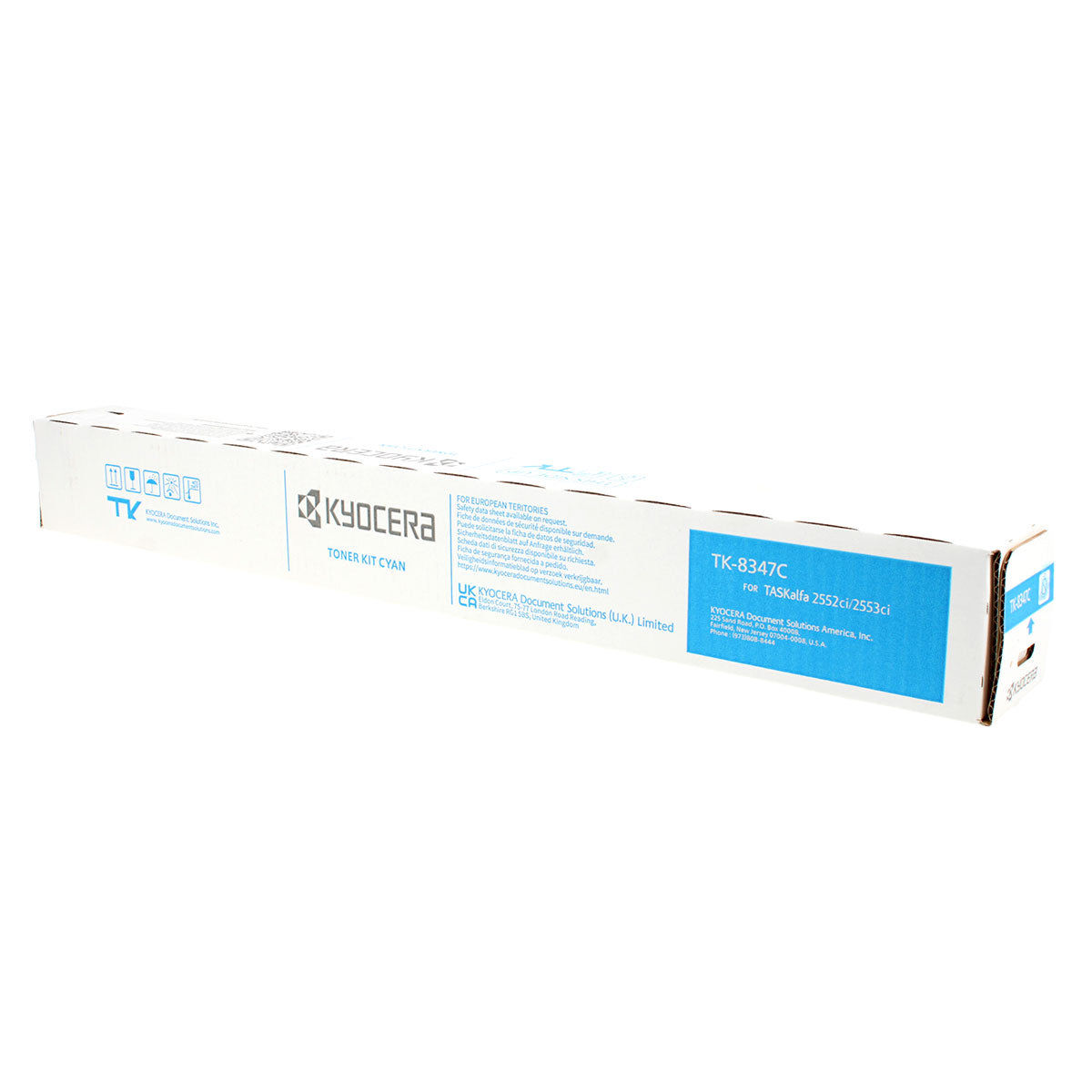 Kyocera Mita TK-8347C (1T02L7CUS0) Toner Cartridge, Cyan 12K Yield