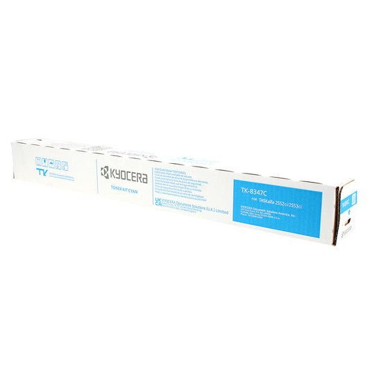 Kyocera Mita TK-8347C (1T02L7CUS0) Toner Cartridge, Cyan 12K Yield