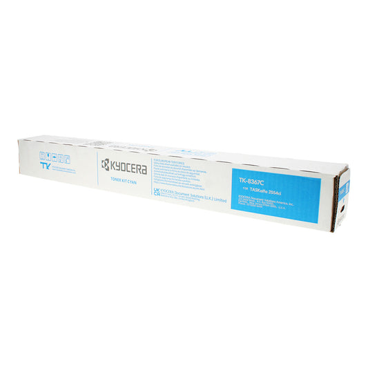 Kyocera Mita TK-8367C (1T02YPCUS0) Toner Cartridge, Cyan 12K Yield