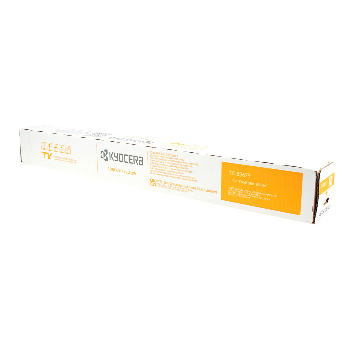 Kyocera Mita TK-8367Y (1T02YPAUS0) Toner Cartridge, Yellow 12K Yield