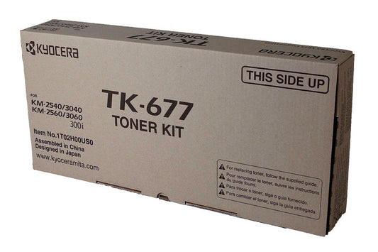Kyocera Mita TK-677 (1T02H00US0) Toner Cartridge, Black 20K Yield