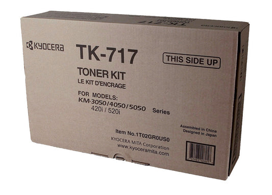 Kyocera Mita TK-717 (1T02GR0US0) Toner Cartridge, Black 34K Yield