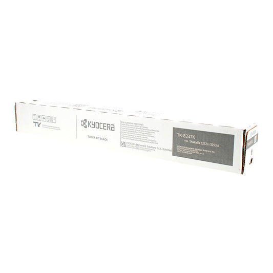 Kyocera Mita TK-8337K (1T02RL0US0) Toner Cartridge, Black 25K Yield