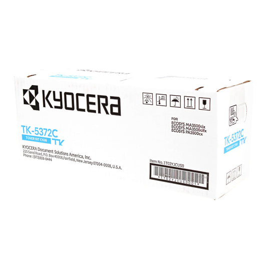 Kyocera Mita TK-5372C (1T02YJCUS0) Toner Cartridge, Cyan 5K Yield