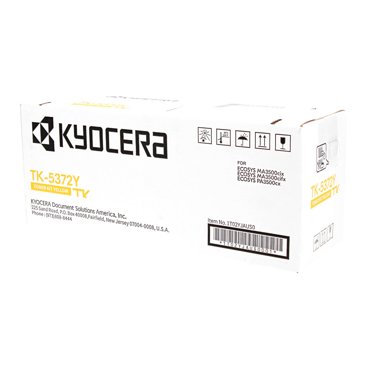 Kyocera Mita TK-5372Y (1T02YJAUS0) Toner Cartridge, Yellow 5K Yield