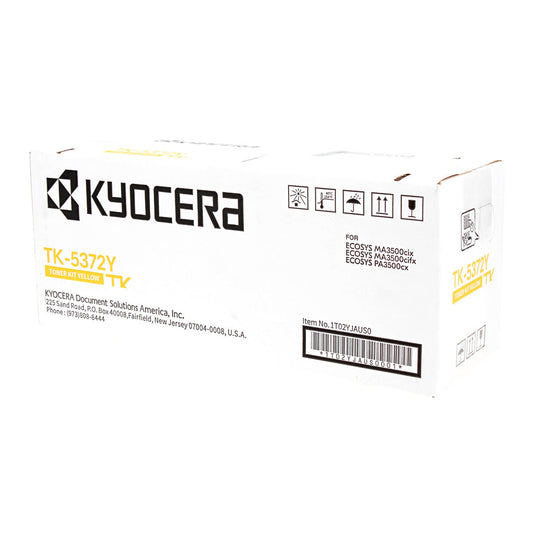 Kyocera Mita TK-5372Y (1T02YJAUS0) Toner Cartridge, Yellow 5K Yield