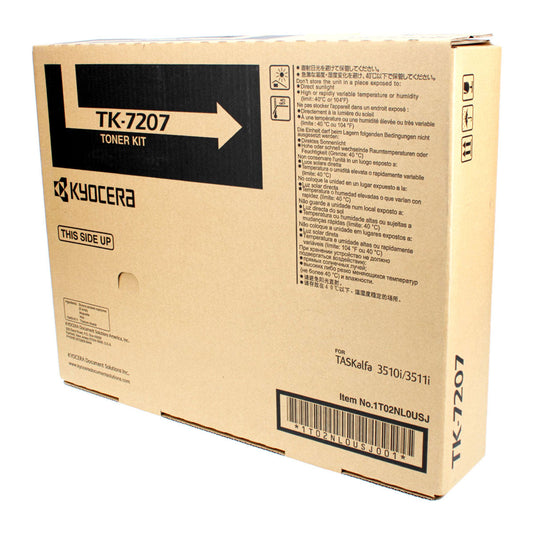 Kyocera Mita TK-7207 (1T02NL0US0) Toner Cartridge, Black 35K Yield