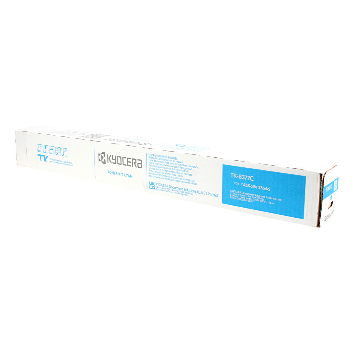 Kyocera Mita TK-8377C (1T02XDCUS0) Toner Cartridge, Cyan 20K Yield