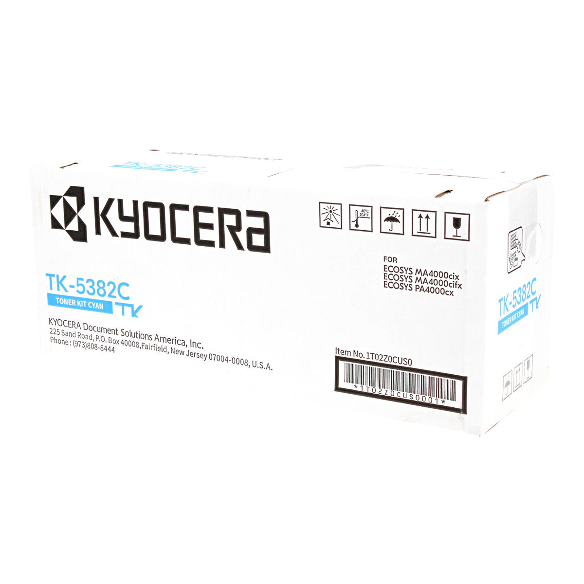 Kyocera Mita TK-5382C (1T02Z0CUS0) Toner Cartridge, Cyan 10K Yield
