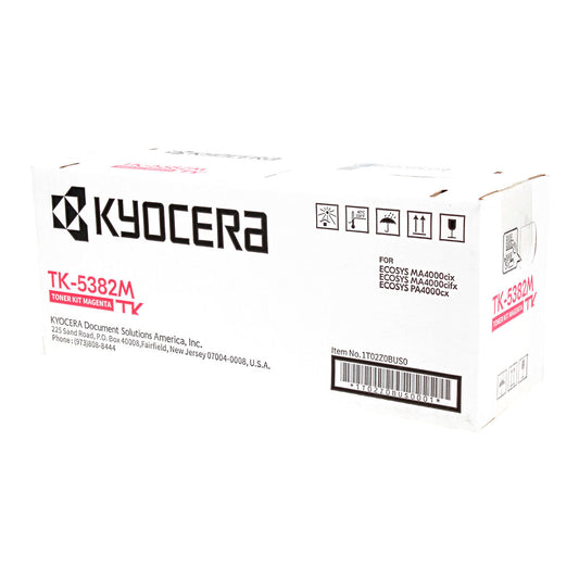 Kyocera Mita TK-5382M (1T02Z0BUS0) Toner Cartridge Magenta, 10K Yield