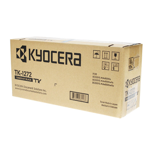 Kyocera Mita TK-1272 (1T0C140US0) Toner Cartridge, Black 10K Yield