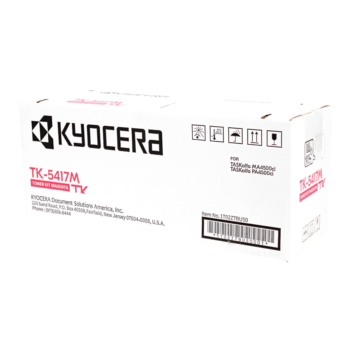Kyocera Mita TK-5417M (1T02Z7BUS0) Toner Cartridge, Magenta 13K Yield
