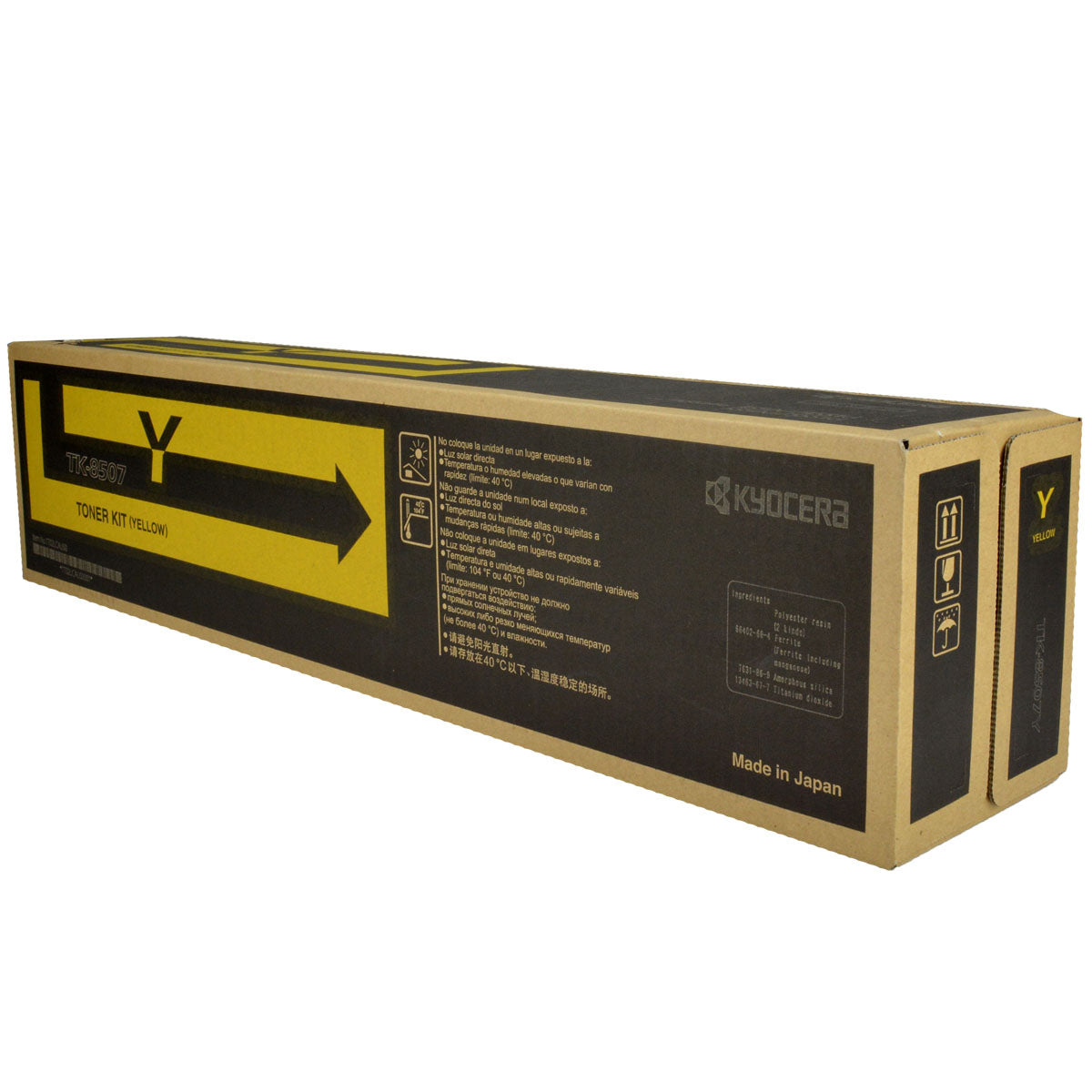 Kyocera Mita TK-8507Y (1T02LCAUS0) Toner Cartridge, Yellow 20K Yield
