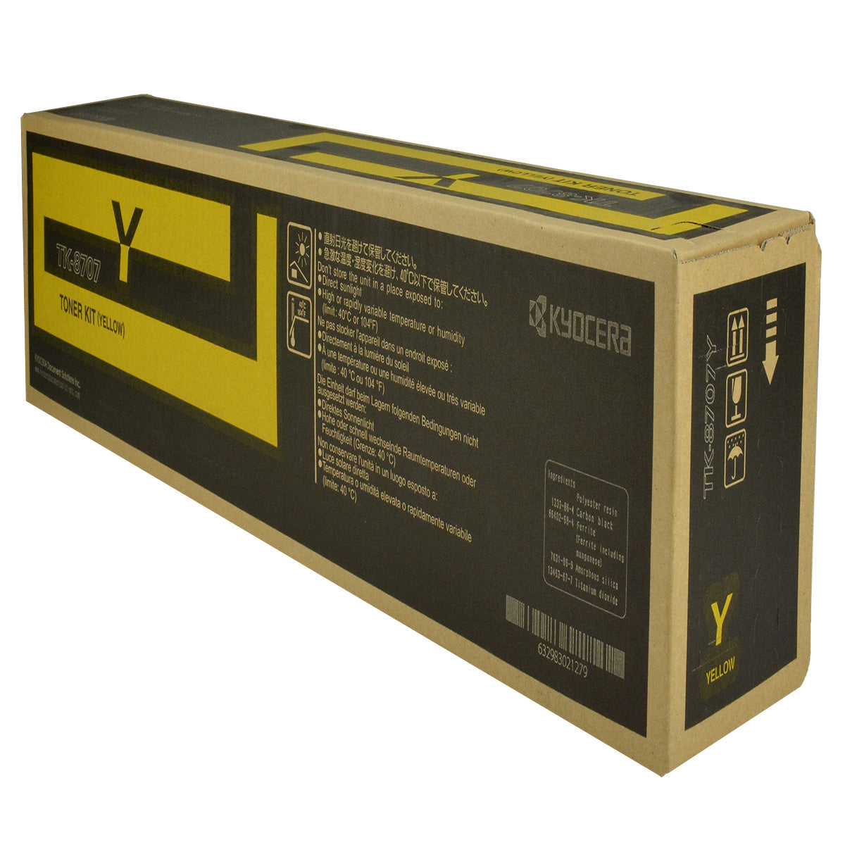 Kyocera Mita TK-8707Y (1T02K9AUS0) Toner Cartridge, Yellow 30K Yield