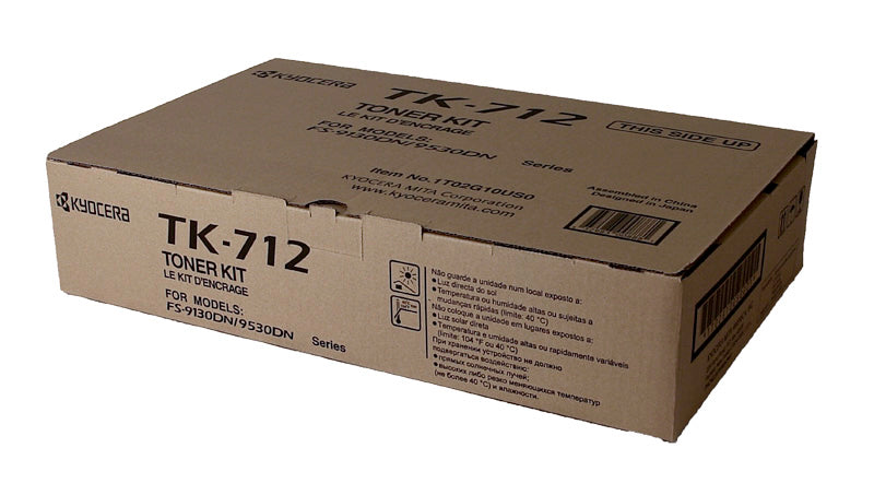 Kyocera Mita TK-712 (1T02G10US0) Toner Cartridge, Black 40K Yield