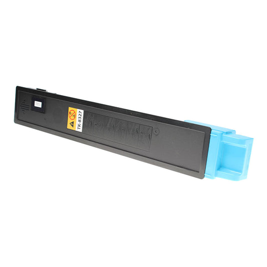 Kyocera TK-8327C Remanufactured Toner Cartridge Cyan 12K Yield