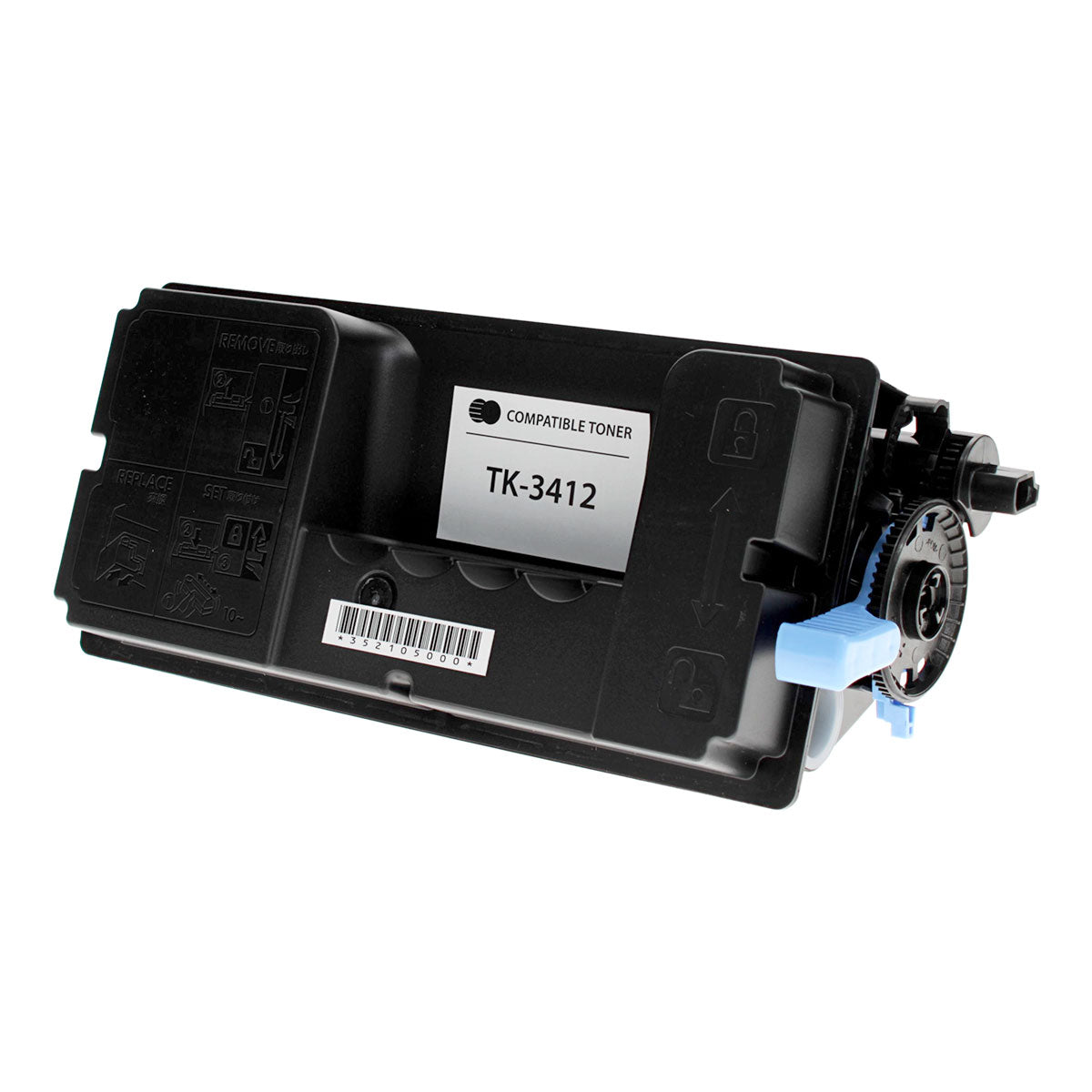 Toner-Dog TK-3412 OEM Black Toner Cartridge – 15,500 Pages
