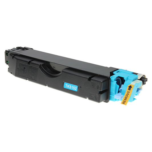 Kyocera TK-5152C Remanufactured Toner Cartridge Cyan 10K Yield