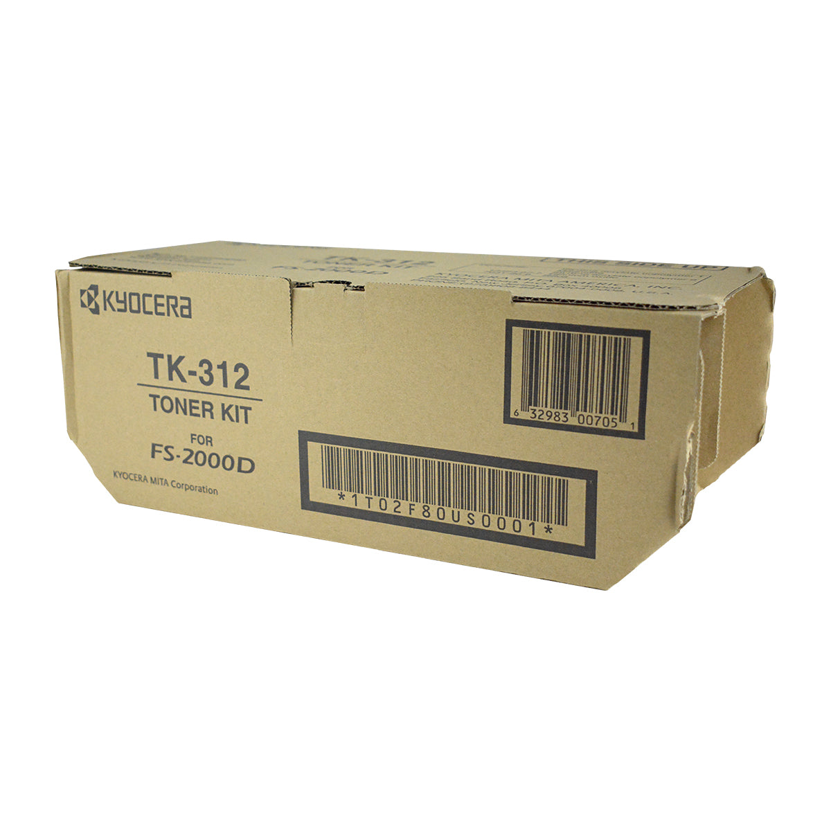 Kyocera Mita TK-312 (1T02F80US0) Toner Cartridge, Black 12K Yield