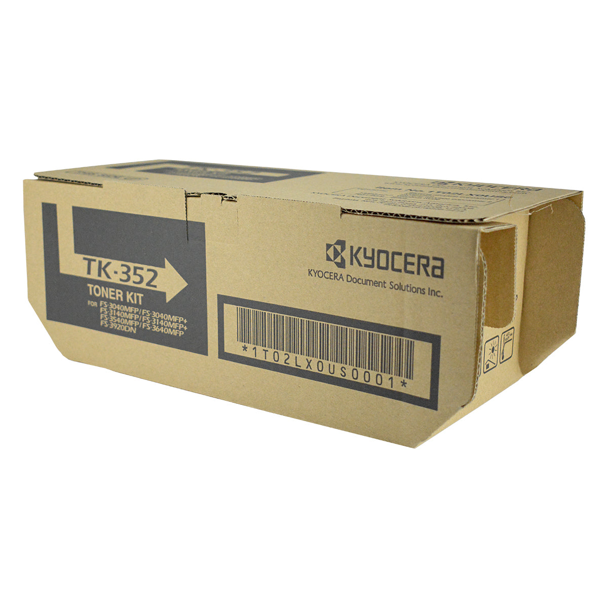 Kyocera Mita TK-352 (1T02LX0US0) Toner Cartridge, Black 15K Yield