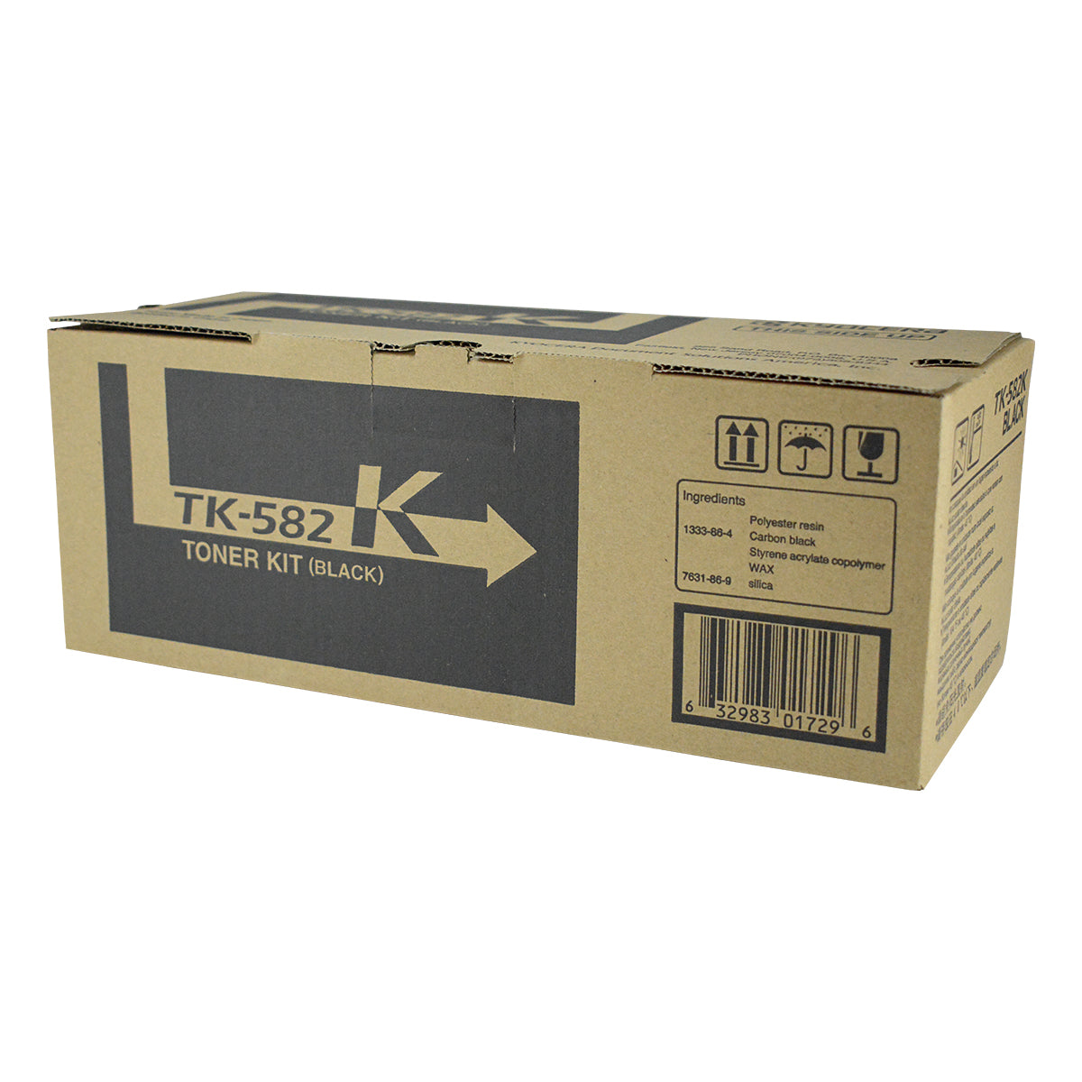 Kyocera Mita TK-582K (1T02KT0US0) Toner Cartridge, Black 3.5K Yield