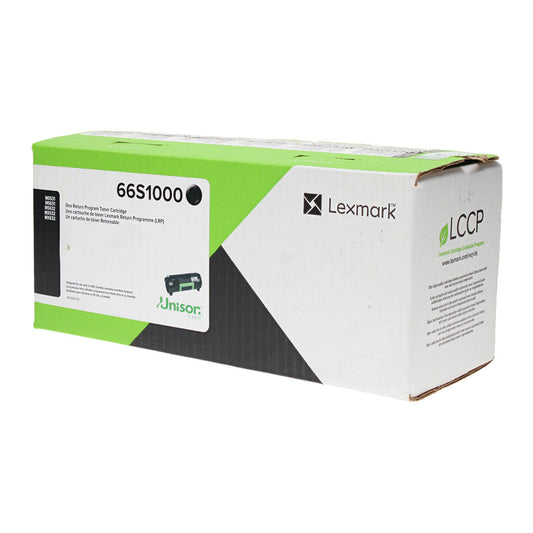 Lexmark (66S1000) Toner Cartridge, Black 5K Yield