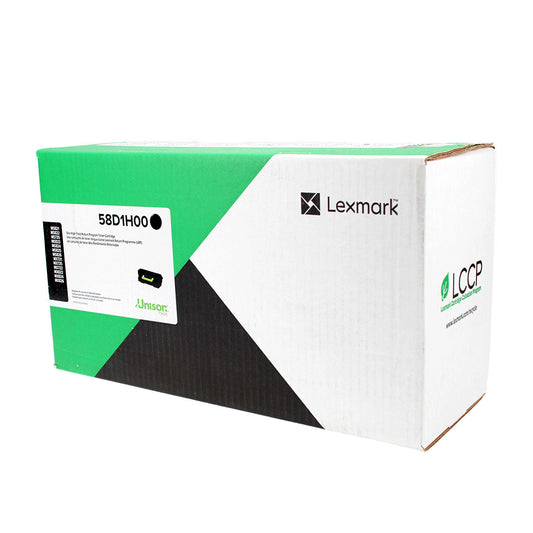 Lexmark (58D1H00) Toner Cartridge, Black 15K High Yield, Return Program