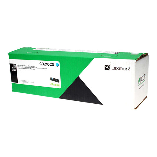 Lexmark (C3210C0) Toner Cartridge, Cyan 1.5K Yield, Return Program