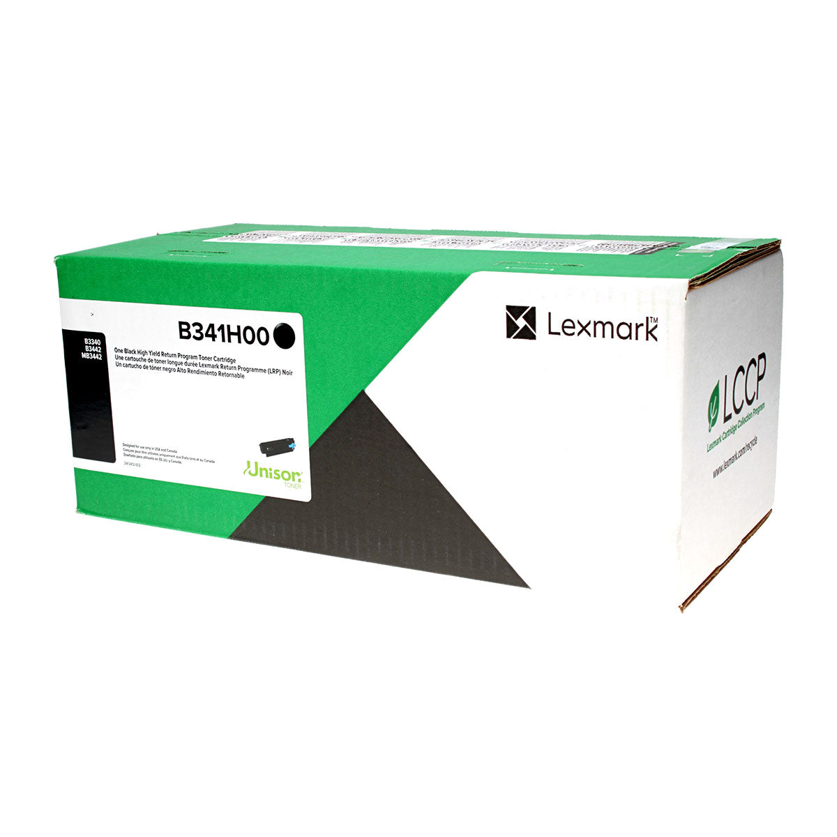 Lexmark (B341H00) Toner Cartridge, Black 3K High Yield, Return Program
