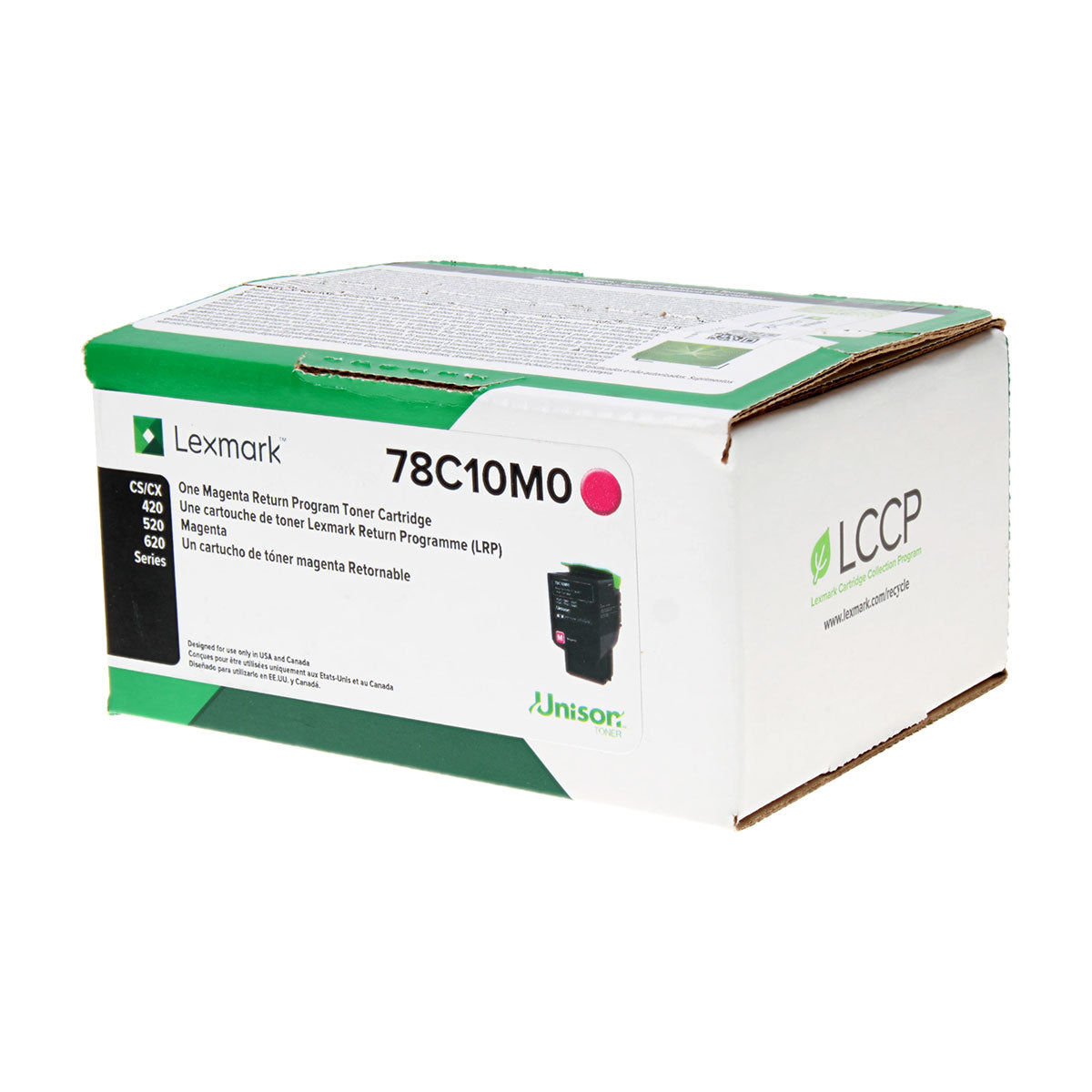 Lexmark (78C10M0) Toner Cartridge, Magenta 1.4K Yield, Return Program