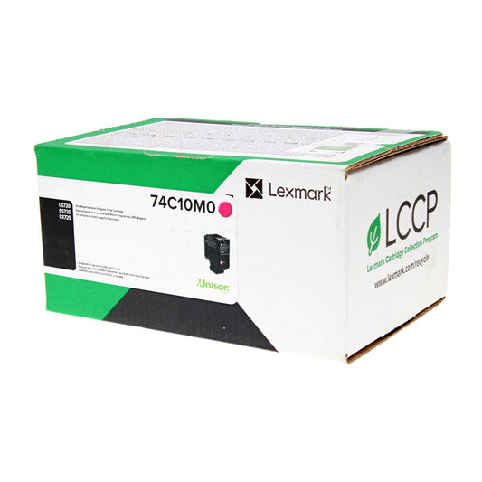Lexmark (74C10M0) Toner Cartridge, Magenta 3K Yield, Return Program