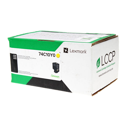 Lexmark (74C10Y0) Toner Cartridge, Yellow 3K Yield, Return Program