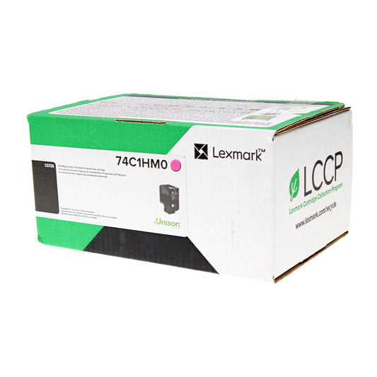 Lexmark (74C1HM0) Toner Cartridge, Magenta 12K High Yield, Return Program