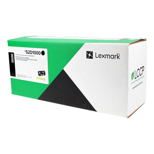 Lexmark (52D1000) Toner Cartridge, Black 6K Yield, Return Program