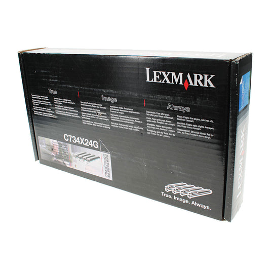 Lexmark (C734X24G) Drum Unit, Black 20K Yield, 4/Case
