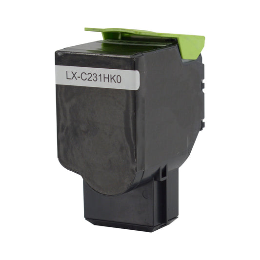 Lexmark C231HK0 Remanufactured Toner Cartridge Black 3K High Yield
