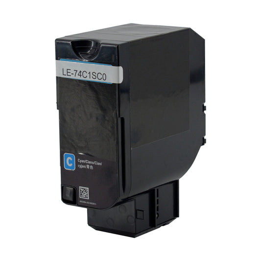 Lexmark 741SC Remanufactured Toner Cartridge Cyan 7K Yield