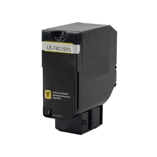 Lexmark 741SY Remanufactured Toner Cartridge Yellow 7K Yield