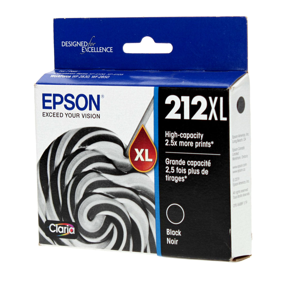 Epson 212XL (T212XL120) Inkjet, Black 500 High Yield
