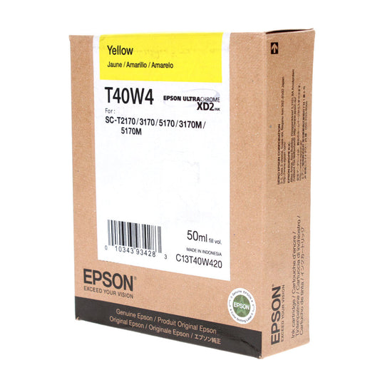 Epson (T40W420) Ink Cartridge, Yellow 50 Ml