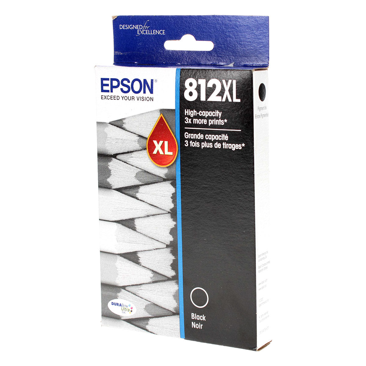 Epson T812XL (T812XL120) InkJet Cartridge, Black 1.1K Ultra High Yield