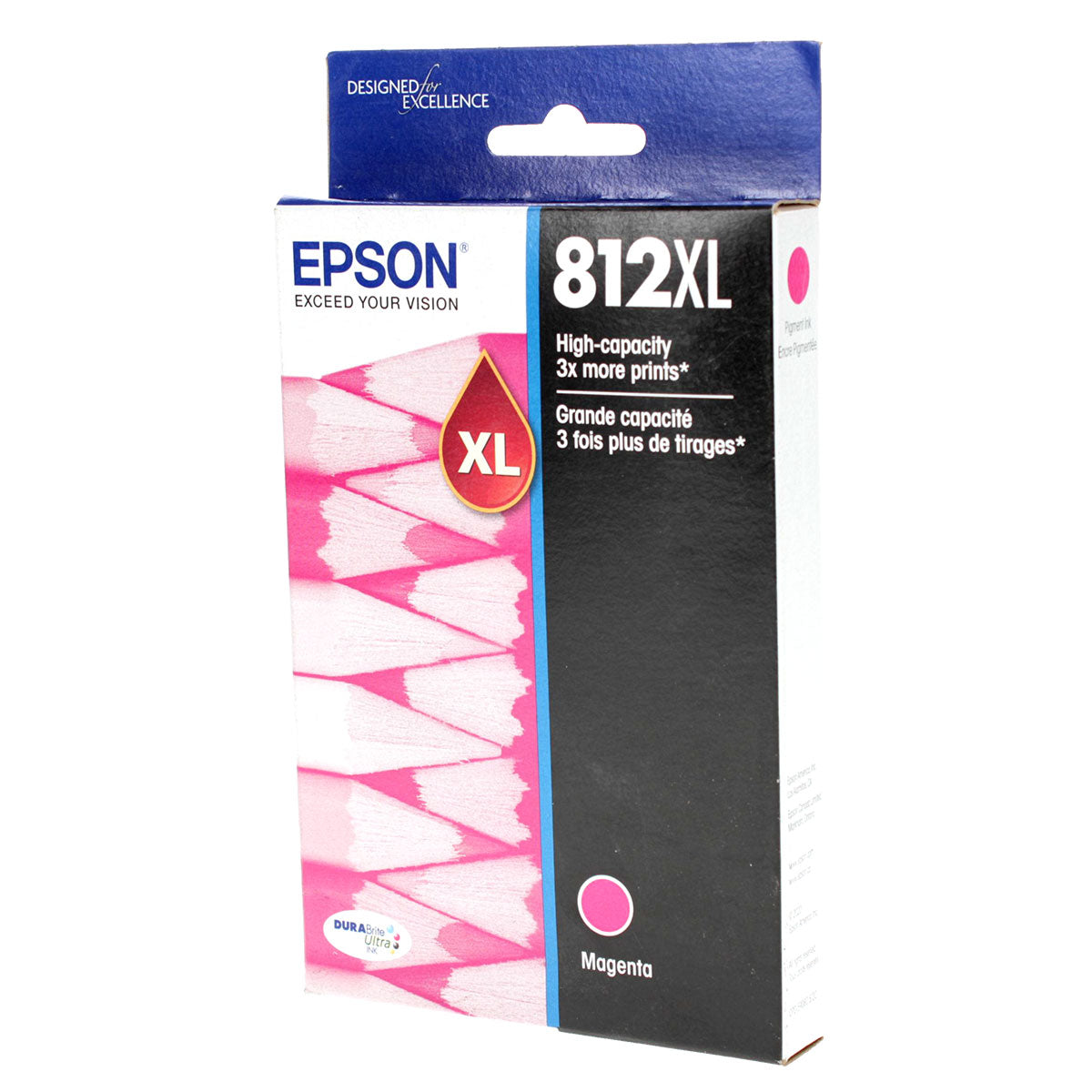 Epson T812XL (T812XL320) InkJet Cartridge, Magenta 1.1K Ultra High Yield