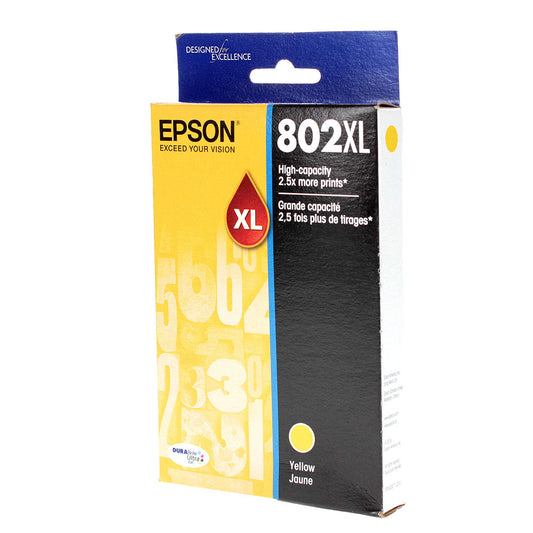 Epson 802XL (T802XL420) Inkjet, Yellow 1.9K High Yield