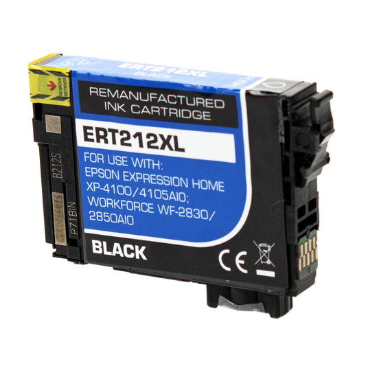 Epson 212XL Remanufactured Toner Cartridge Pigment Black 500 High Yield